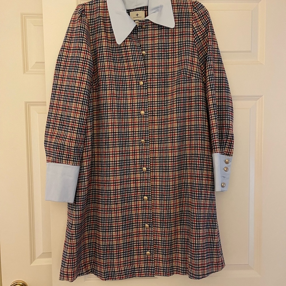 Tuckernuck Plaid Button-Up Dress